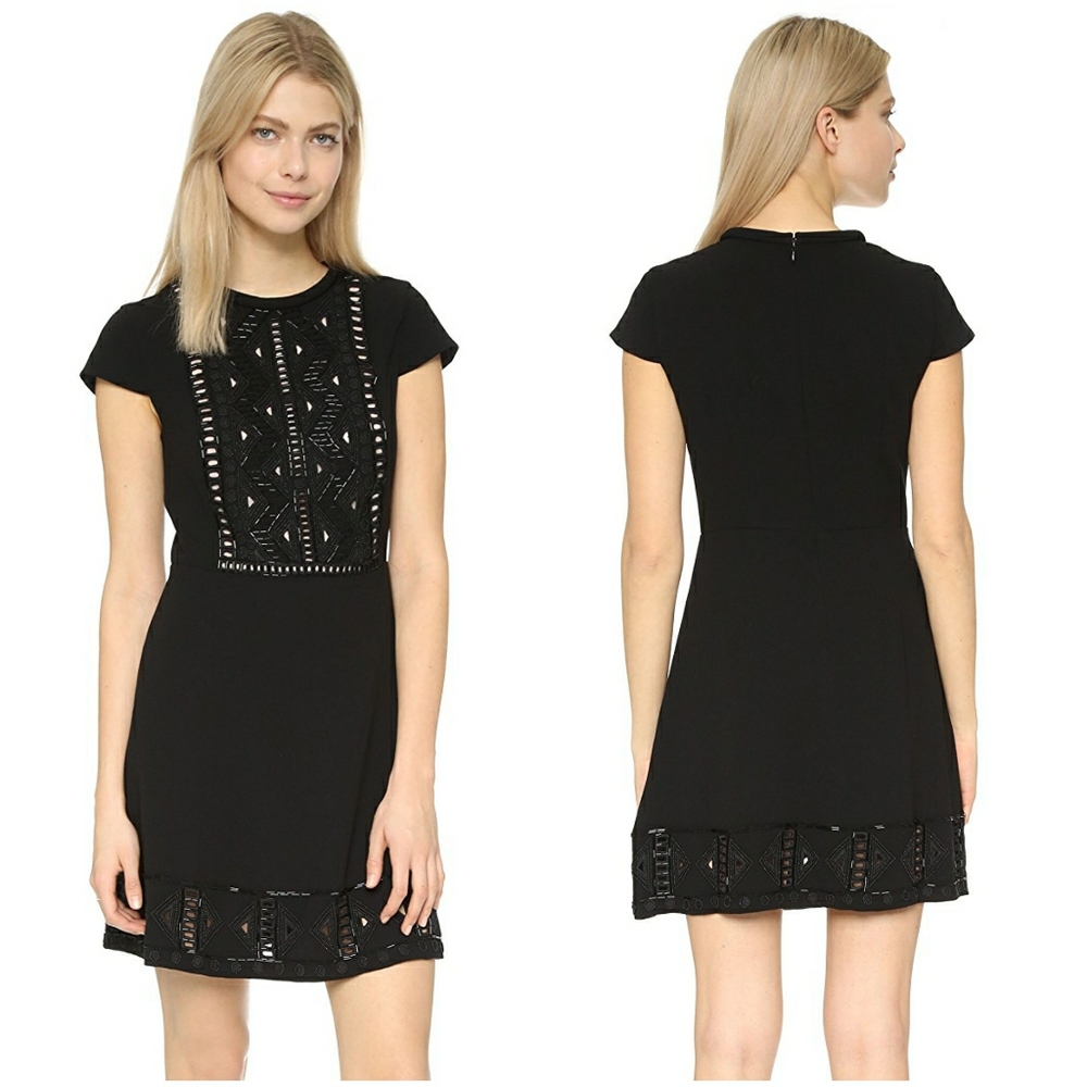 Club Monaco Beaded Black Jessarey Dress